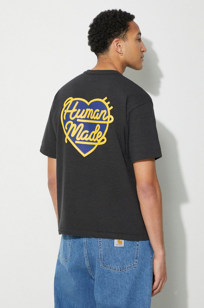 T-shirt Human Made Heart Badge Graphic T-Shirt Svart | HM27CS002