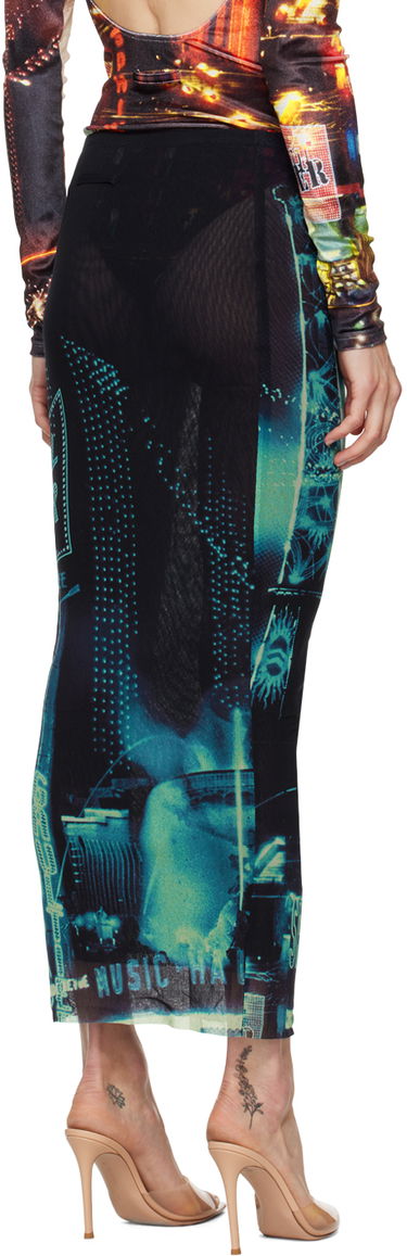 Kjol Jean Paul Gaultier Jean Paul Gaultier 'The Pigalle' Print Maxi Skirt Flerfärgad | 24/30-F-JU119-T552-59560100, 2