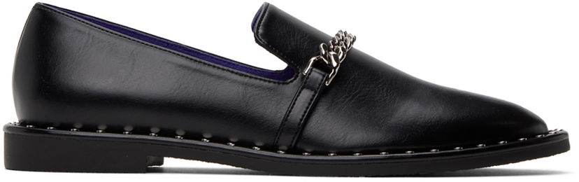 Sneakers och skor Stella McCartney Falabella Chain Loafers Svart | 810298W0U70