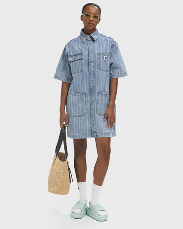 Klä Carhartt WIP Rylan Striped Denim Shirt Dress Blå | I035578-32H.12, 2