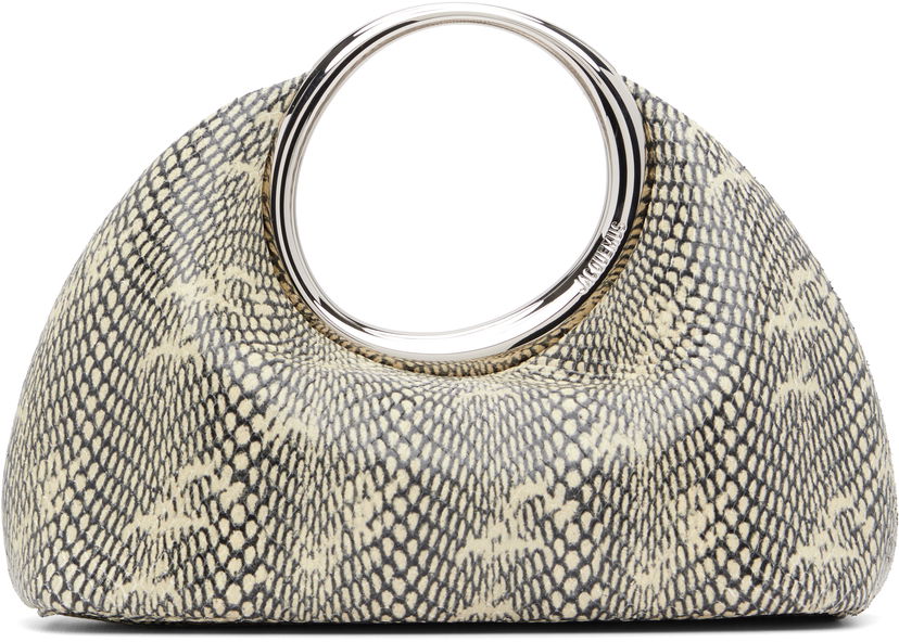 Handväska Jacquemus Jacquemus 'The small Calino' Snakeskin Hobo Bag Beige | 25E241BA395-3233