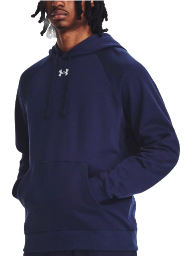 Sweatshirt Under Armour Rival Fleece Hoodie Mörkblå | 1379757-410
