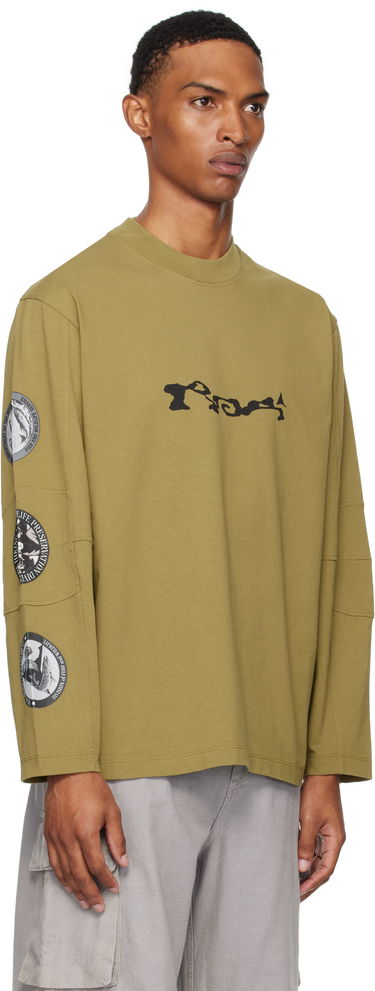 T-shirt ROA ROA Division Long Sleeve T-Shirt Grön | RBMW0434JY39, 1