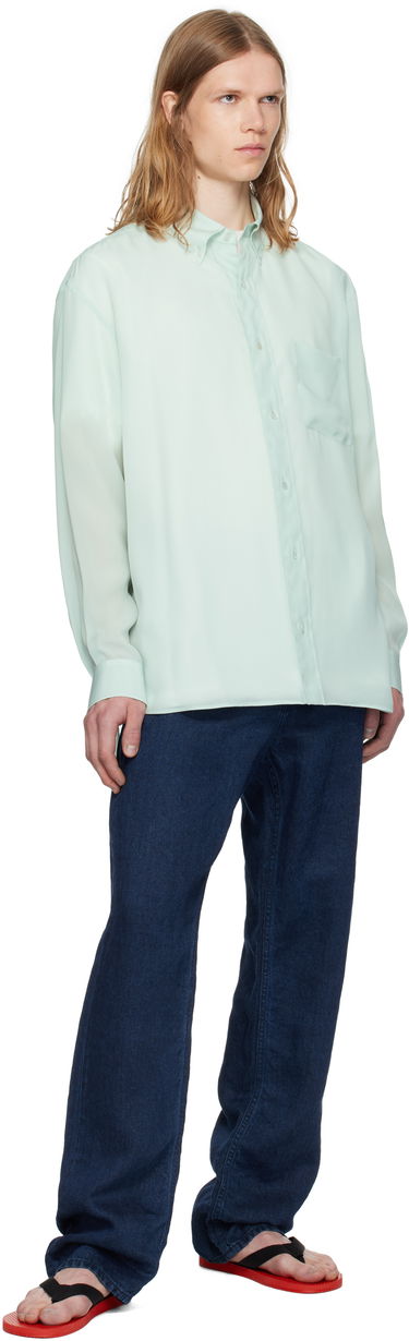 Skjorta The Row The Row Bresson Button-Down Shirt Grön | 916-W3678, 3