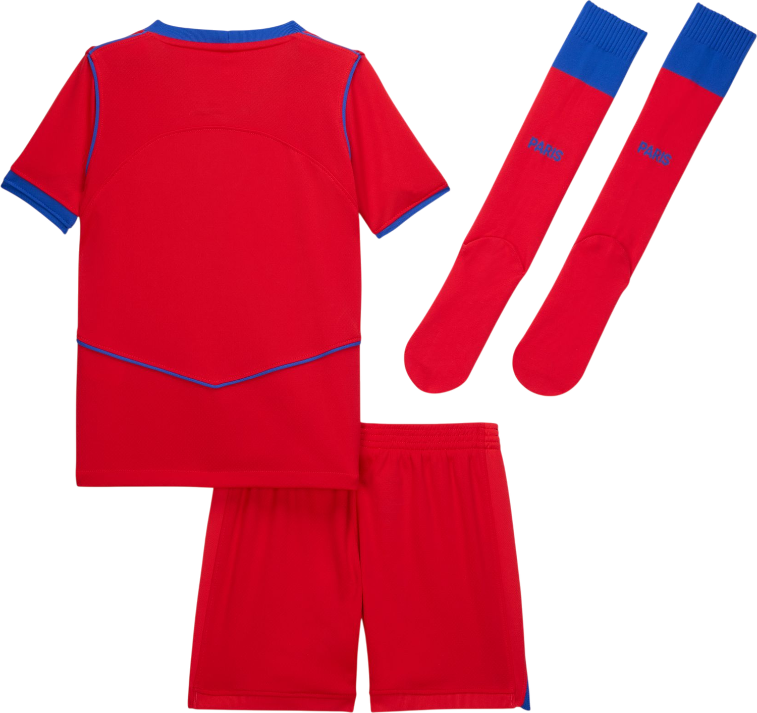 Träningsoverall Nike Dri-FIT Paris Saint-Germain Stadium 3rd Jersey Set 2025/26 Little Kids Röd | hm4137-680, 1