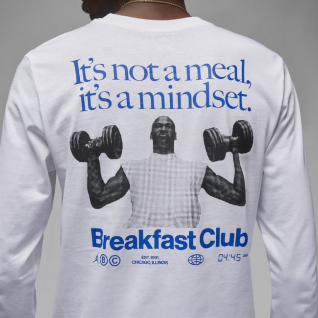 T-shirt Jordan Sport Breakfast Club Long-Sleeve T-Shirt Vit | DV1472-100, 1