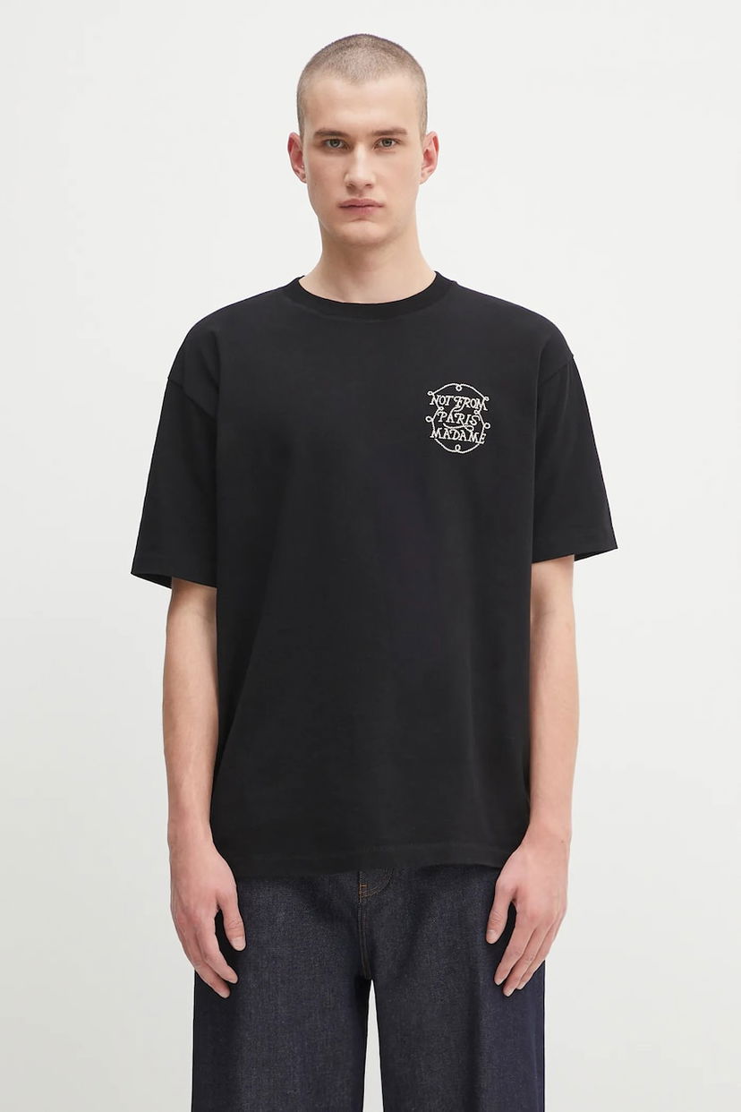 T-shirt Drôle de Monsieur Drôle de Monsieur Le Tshirt Slogan Tresses T-Shirt Svart | H.TS259.CO134