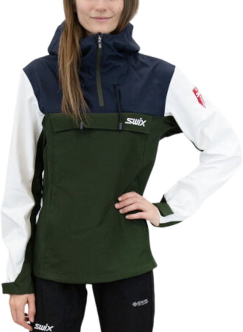 Vindjacka SWIX Swix Blizzard Anorak Hoodie Flerfärgad | 12476-48000