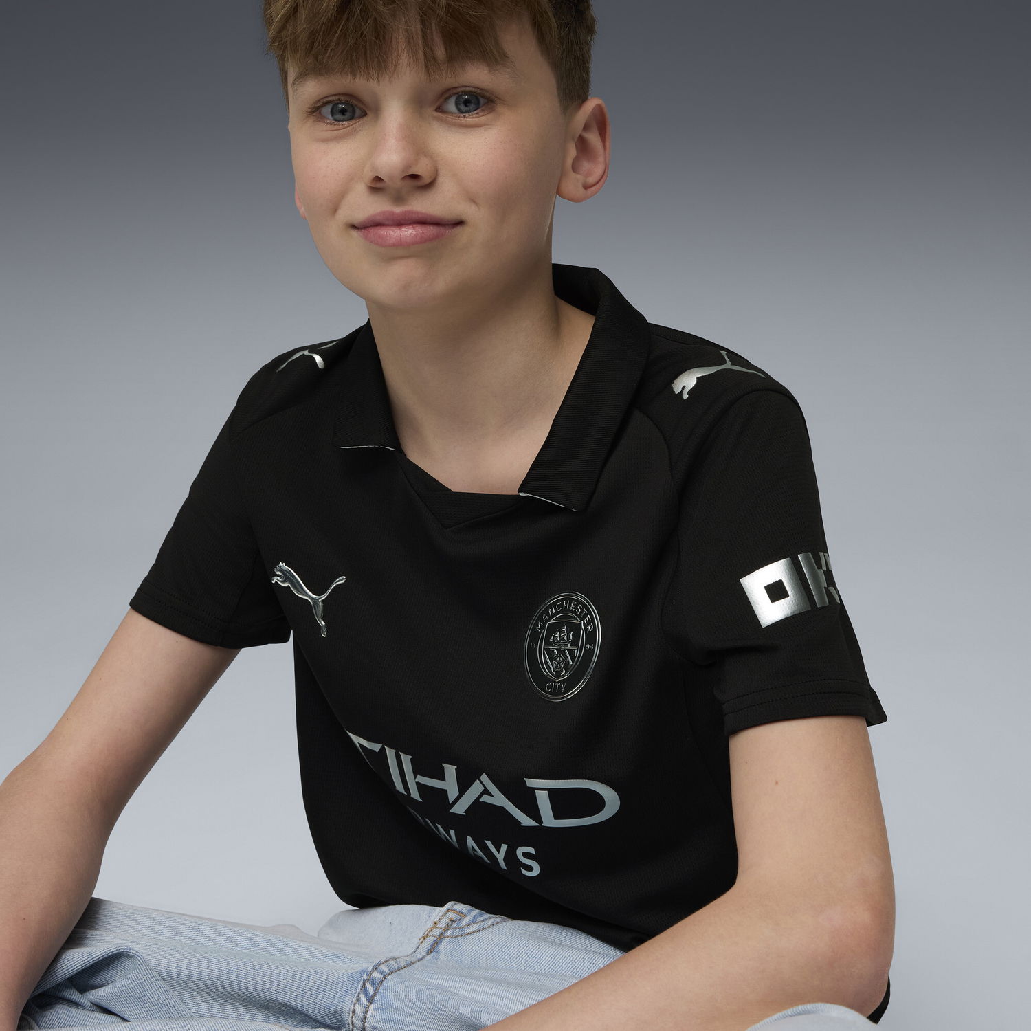 Jersey Puma Manchester City Away Kit Jersey 25/26 Svart | 780353_02, 1