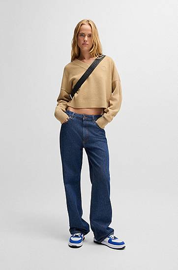 Jeans BOSS Comfort-Stretch Salt-and-Pepper Jeans Blå | 50520594, 1