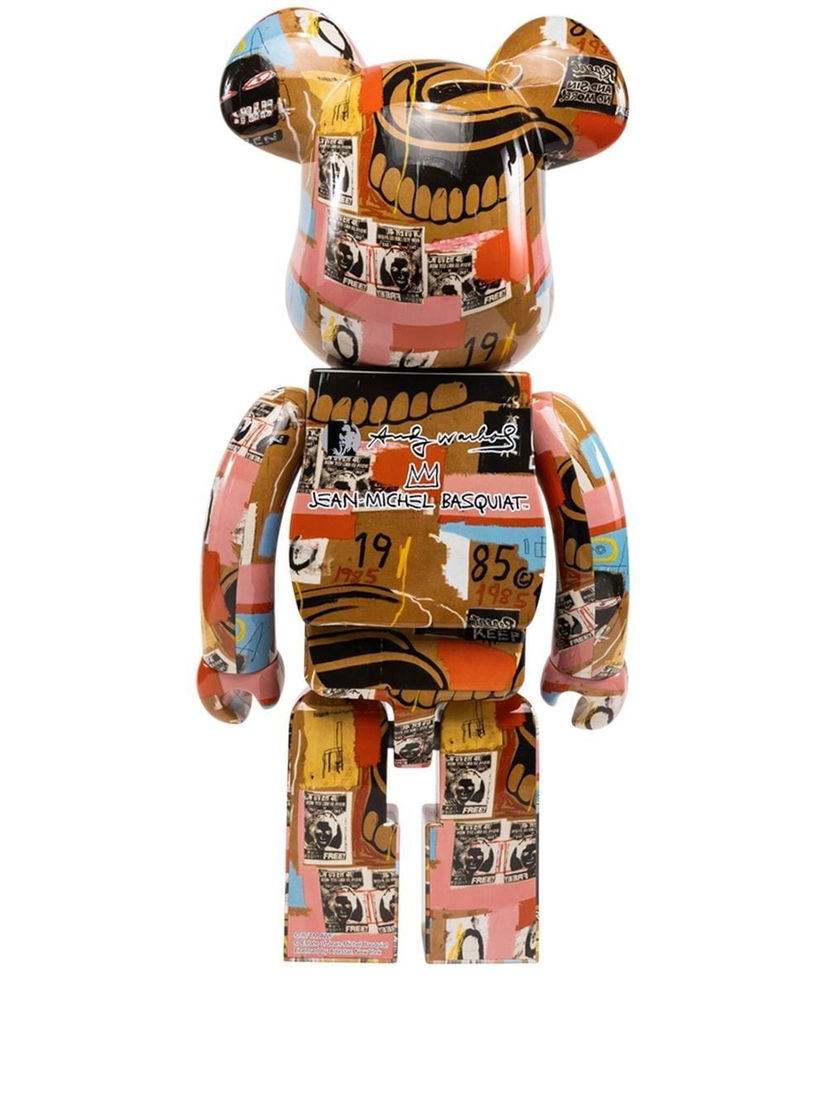 Samlarobjekt Medicom Toy Andy Warhol x Jean Michel Basquiat BE@RBRICK figure - Multicolour Beige | 453095659495818601334