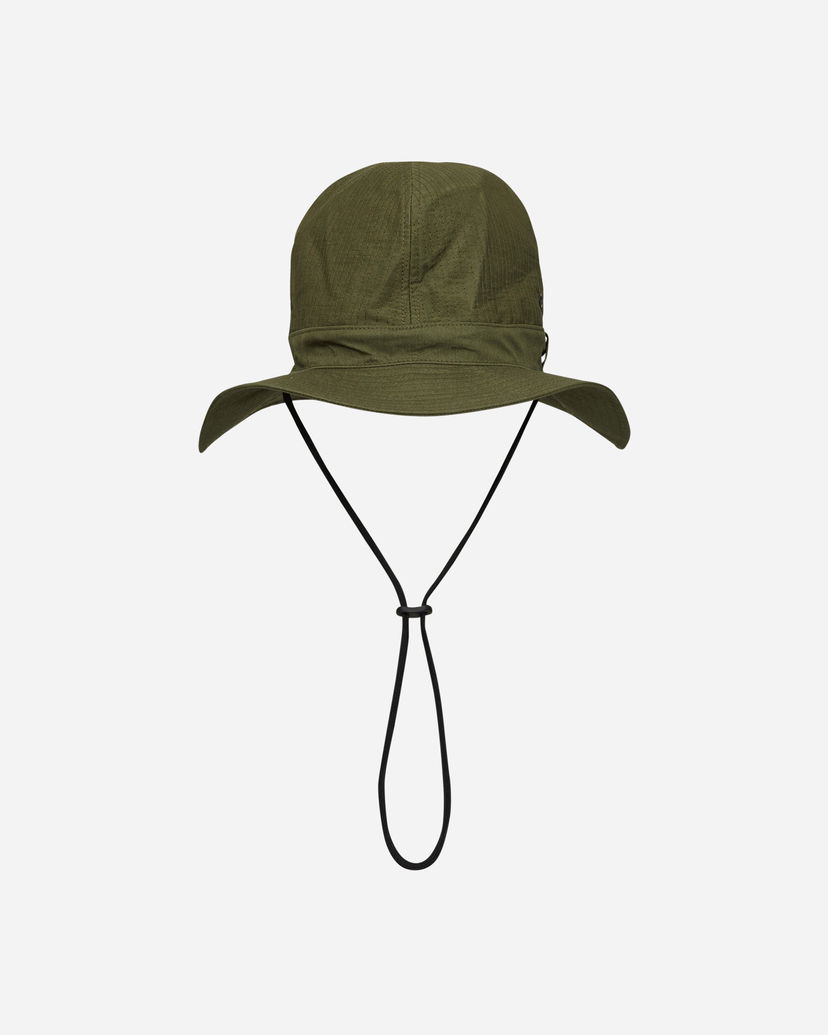 Hatt Needles C/N Oxford Cloth Crusher Hat Olive Grön | OT055 A