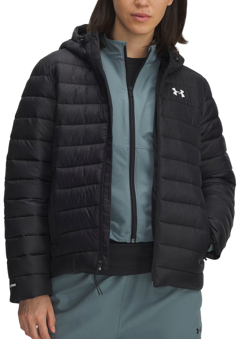 Pufferjacka Under Armour Sportswear Insulate Hooded Jacket Svart | 6006353-001