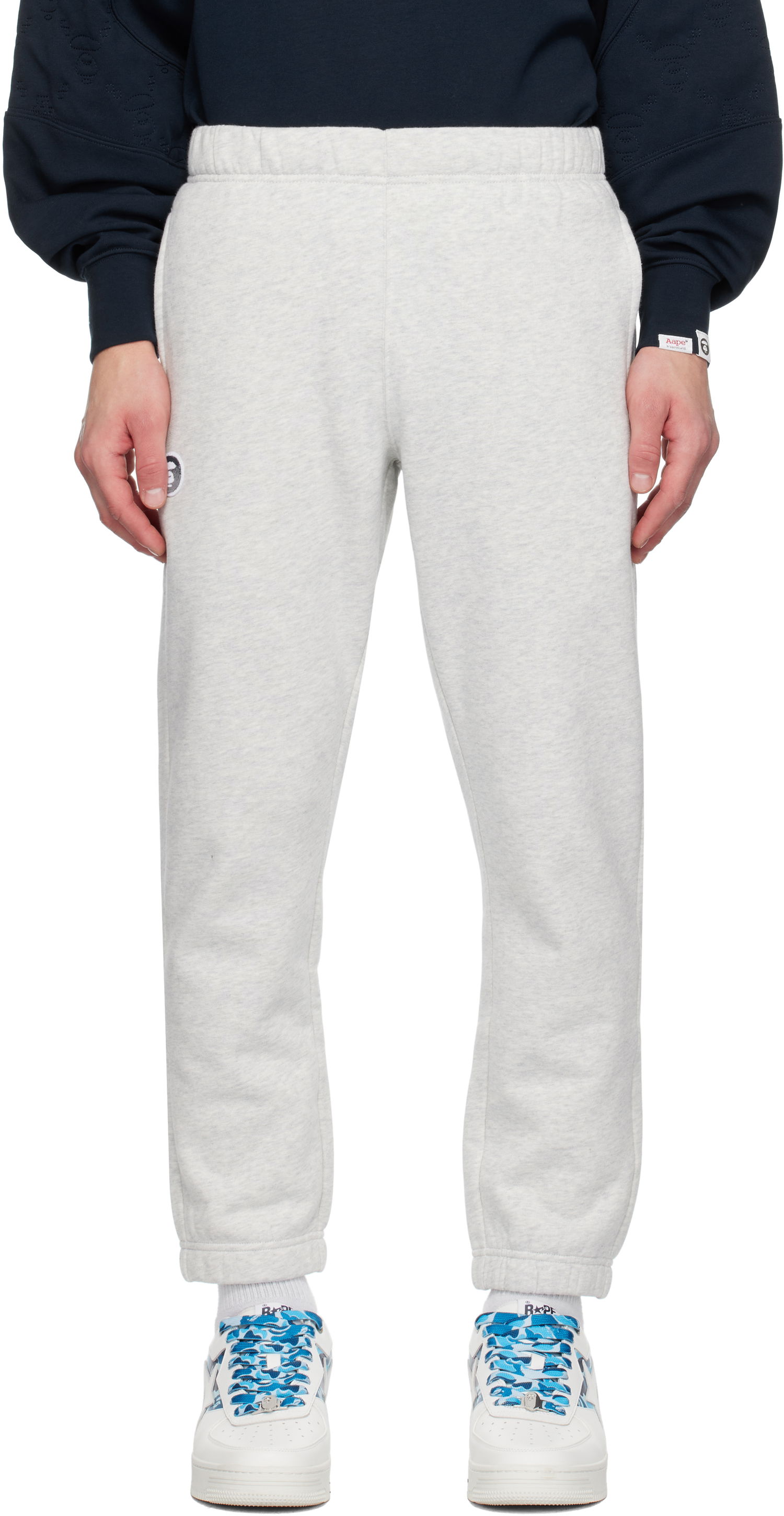 Träningsbyxor AAPE by A Bathing Ape AAPE by A Bathing Ape Main Sweatpants Grå | AAPPTMB638XANWH2, 0