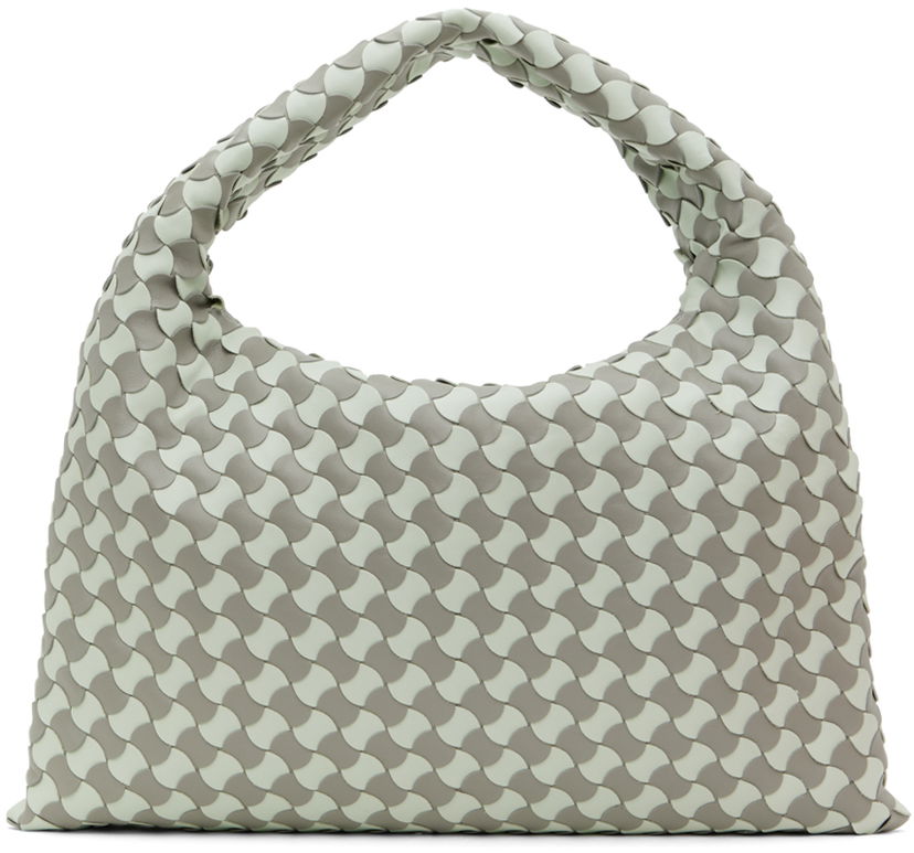Axelväska Bottega Veneta Small Hop Bag Grön | 777584 V3SA1