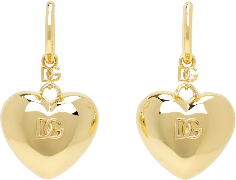Örhängen Dolce & Gabbana Dolce&Gabbana Heart Drop Earrings Gul | WEQ8S1 W1111
