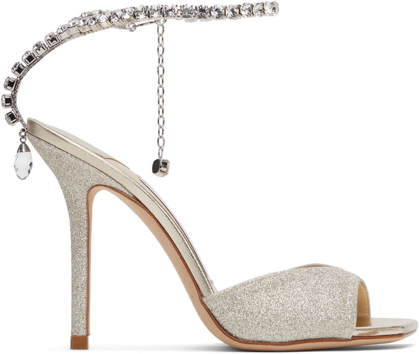 Skovård Jimmy Choo Jimmy Choo Saeda 100 Heeled Sandals Metallisk | SAEDA SANDAL 100