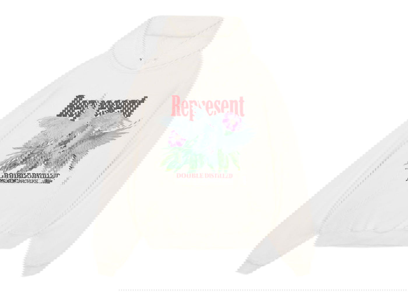 Sweatshirt Represent Clo Double Distilled Graphic Print Hoodie Vit | M04284-72, 0