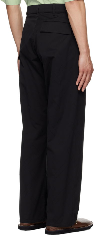 Cargo byxor Marni Marni Confetti Jacquard Cotton Trousers Svart | PUMU0095S1 UTC484, 2