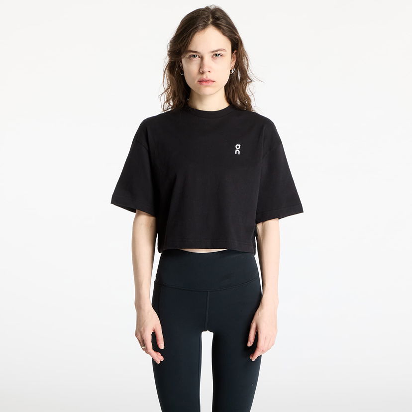Crop top On Running Club Boxy-T T-Shirt Svart | 1WF11120553 W