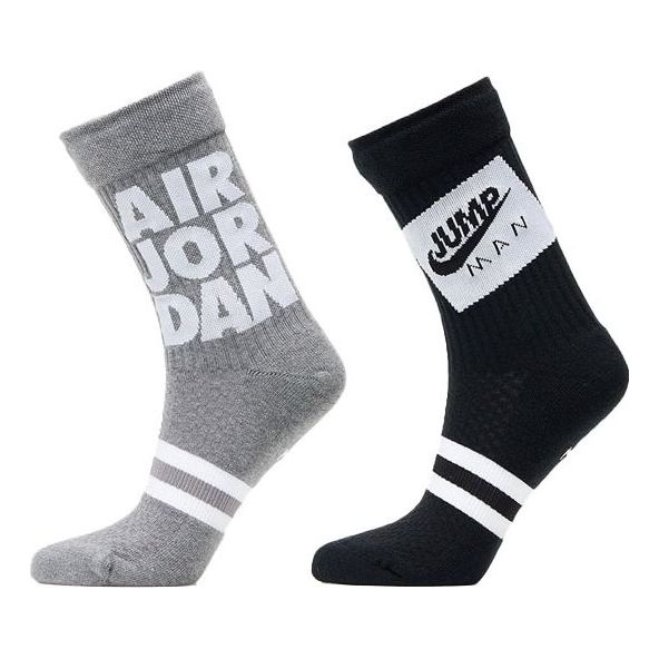 Strumpor Jordan Air Jordan Legacy Crew Mid Calf Socks - 2 Pairs Grå | CU7907-904, 0