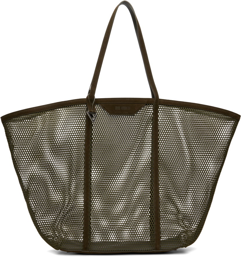 Tygpåse The Attico The Attico Via del Mare Mesh Tote Grön | SPEWAH53 E102