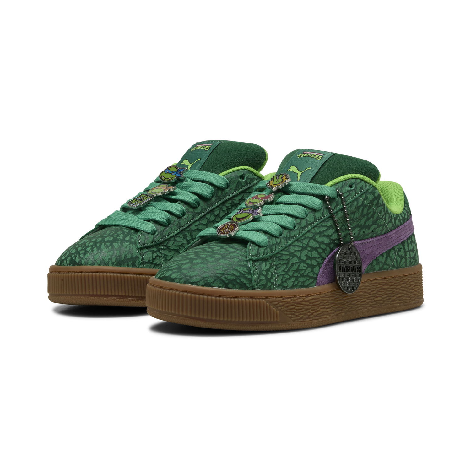Sneakers och skor Puma PUMA x TMNT Suede XL Grön | 401427_01, 1