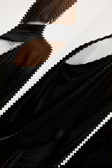 Skjorta Ottolinger Ottolinger Deconstructed Satin Maxi Dress Svart | 111.501911.02, 5