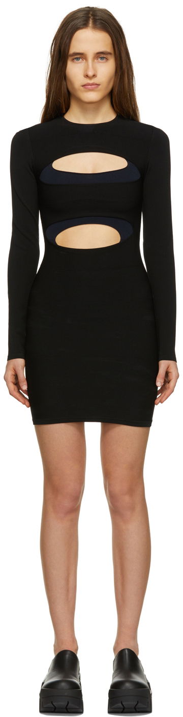 Klä Dion Lee Dion Lee Double Hosiery Mini Dress Svart | A7536R22