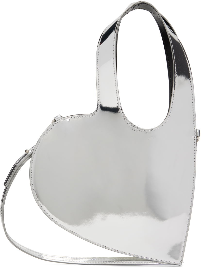 Axelväska Coperni Coperni Mirrored Baby Heart Crossbody Bag Metallisk | COPBA93F6005