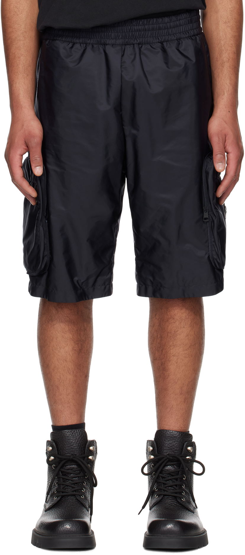 Shorts Moncler Moncler Genius Mercedes-Benz by NIGO Cargo Shorts Svart | K14012B00001M5920