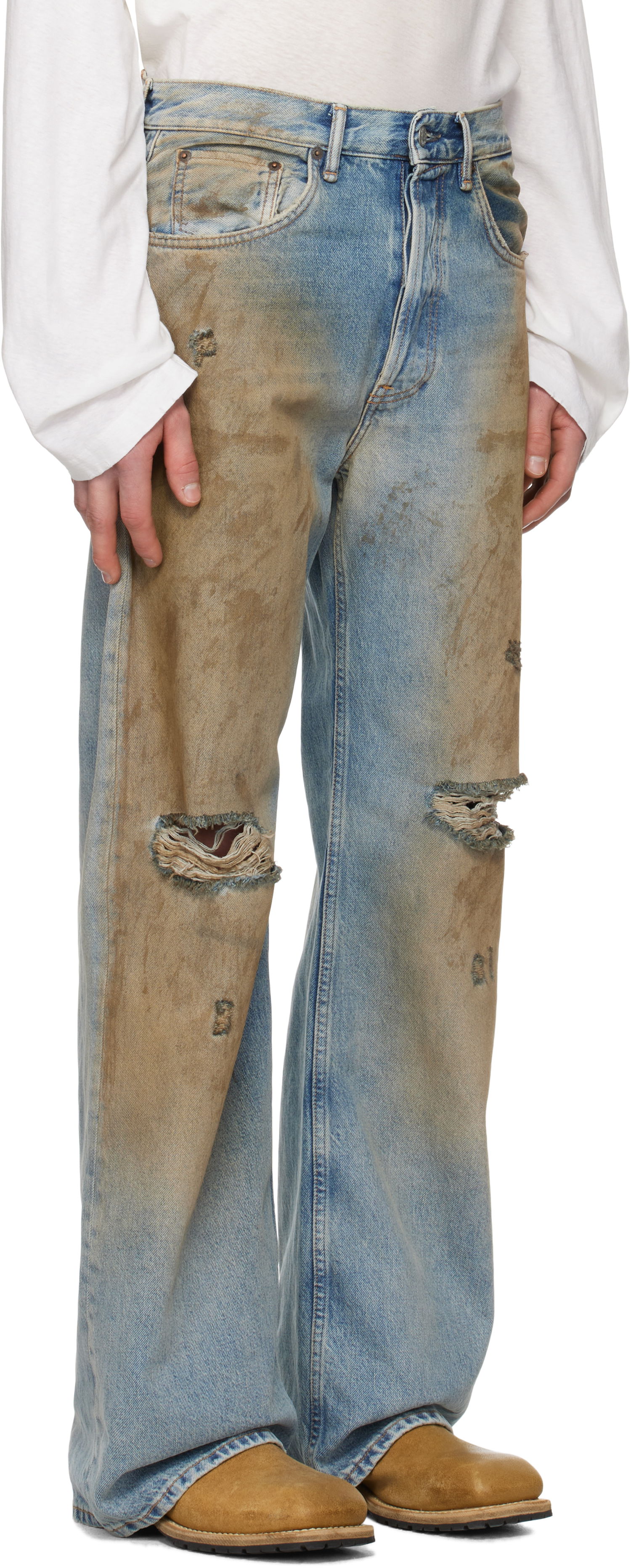 Jeans Acne Studios Acne Studios Loose Fit 2021M Jeans Blå | B00403-, 1