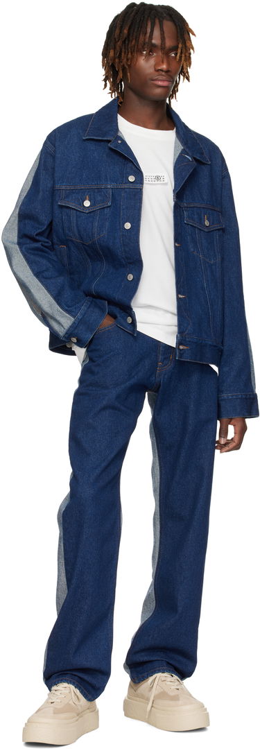 Jacka Maison Margiela MM6 Maison Margiela Sports Denim Jacket Blå | SH0AM0038 M30018, 3