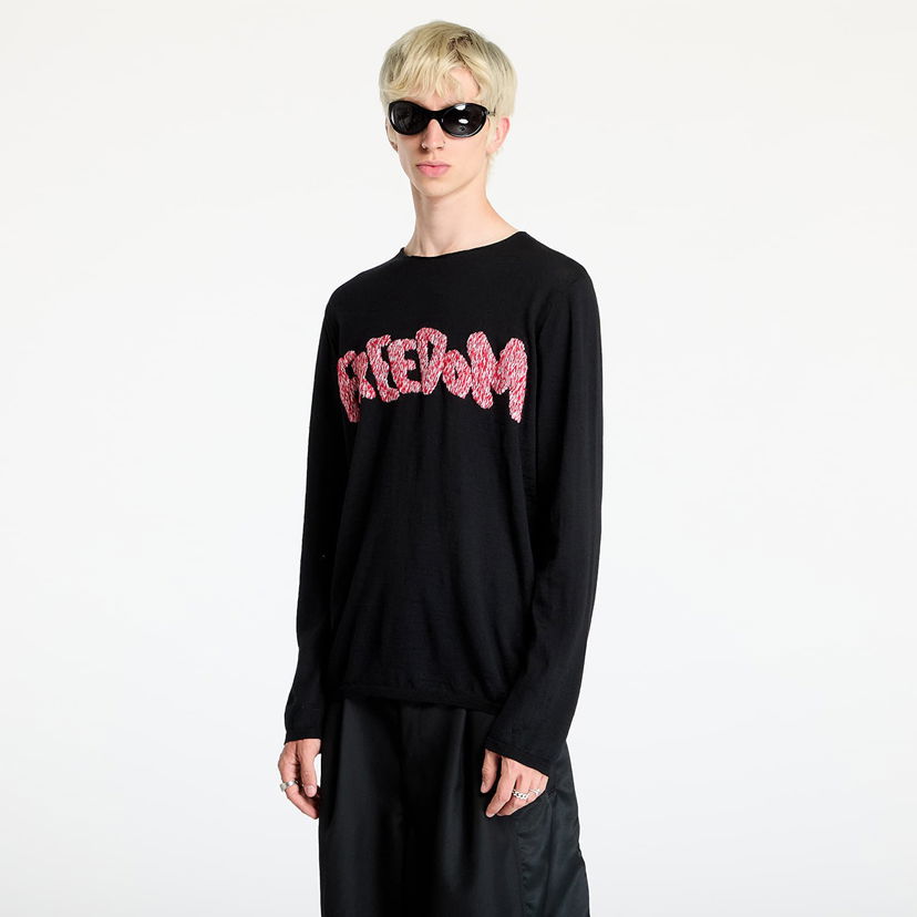 Sweater Comme des Garçons SHIRT Knit Sweater Black Svart | FN-N001 Black