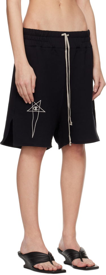 Shorts Rick Owens Rick Owens Champion Edition French Terry Shorts Svart | CW01E1683 CHFE, 1