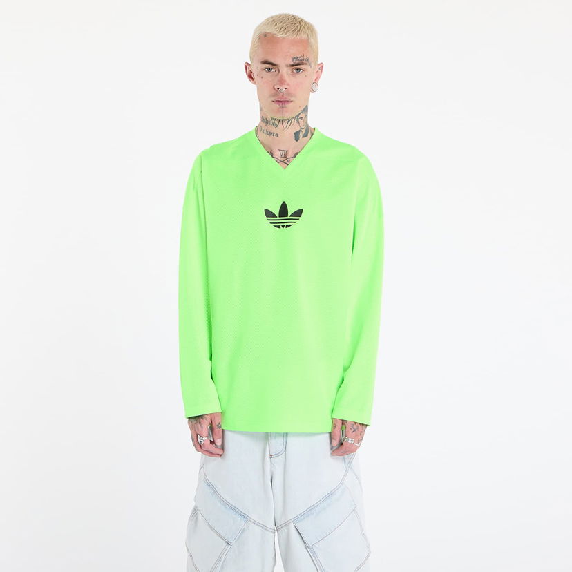T-shirt adidas Originals Adicolor Mesh Long Sleeve Tee Grön | JW8379