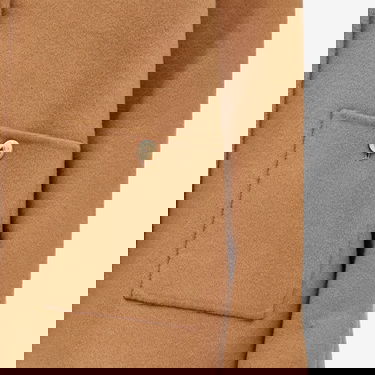 Jacka Anine Bing Luca Brown Wool Jacket, Size Large Beige | A-01-10120-BWN17, 5