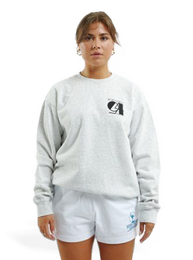 Sweatshirt Sporty & Rich Studio Crewneck Grå | CR484HG