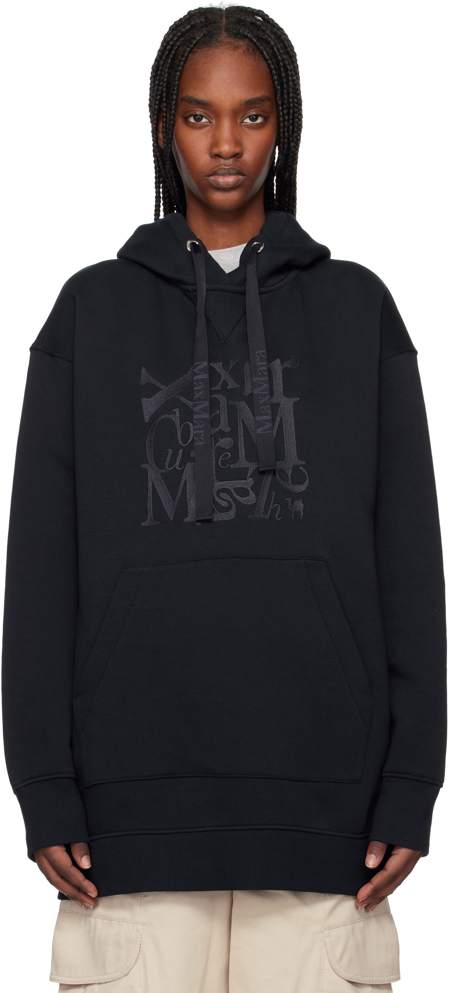 Sweatshirt Max Mara Max Mara Musa Hoodie Svart | 2519921011600, 0