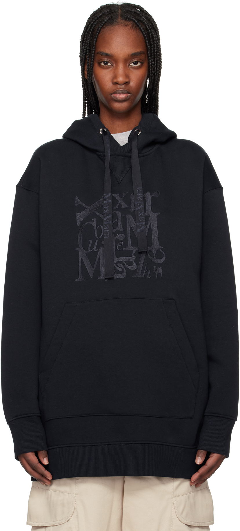 Sweatshirt Max Mara Max Mara Musa Hoodie Svart | 2519921011600