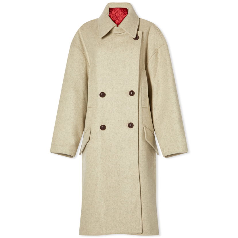 Rockar ISABEL MARANT Fabiola Caban Coat Beige | MA0161FA-A4D05I-23SD
