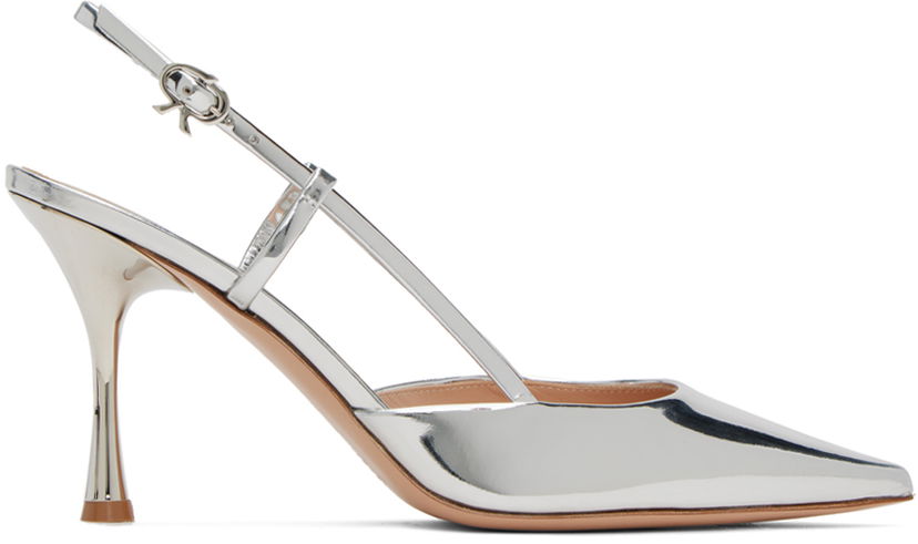Sneakers och skor Gianvito Rossi Women's Slingback Metallic Pumps Metallisk | G95335.85LAC.MET
