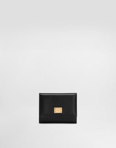 Plånbok Dolce & Gabbana Dolce & Gabbana Plongé Calfskin Wallet Svart | BI0770A9S2580999, 0