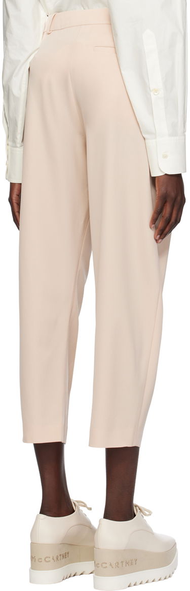Byxor Stella McCartney Stella McCartney Pleated Cropped Trousers Rosa | 5919643CU704, 2