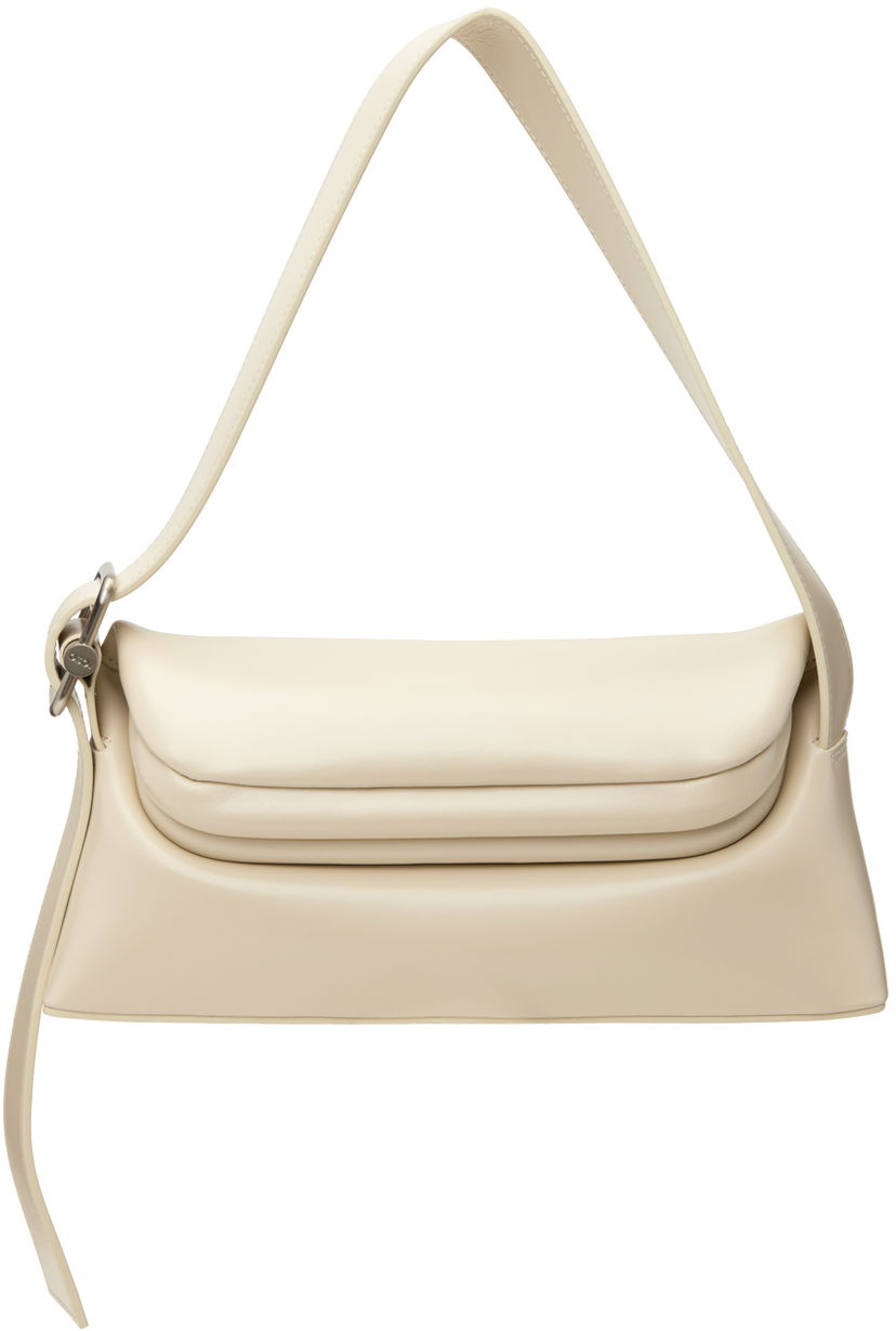 Handväska OSOI Off-White Leather Shoulder Bag Beige | 22FB010-16-05