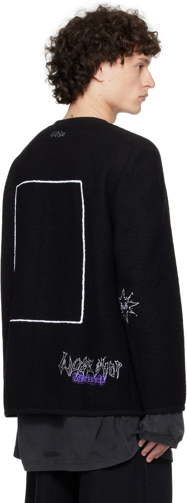 Jacka 032C Ghost Writer Wool Jacket Svart | S25-MRW-1701-000, 2