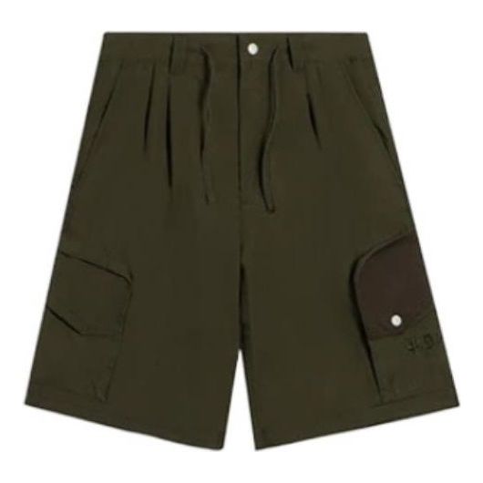 Shorts Li-Ning Embroidered Logo Cargo Shorts Grön | AKSS077-3
