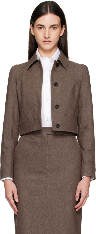 Jacka Max Mara Max Mara Carpa Cropped Jacket Brun | 2511041013600, 0