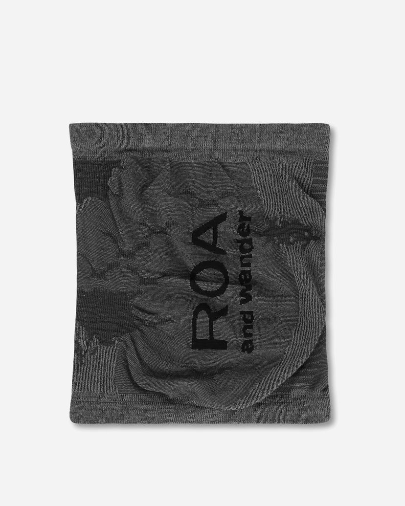 Halsduk ROA And wander Golm Dryarn Seamless Neck Warmer Grå | OBMW202YA02 BLK0001