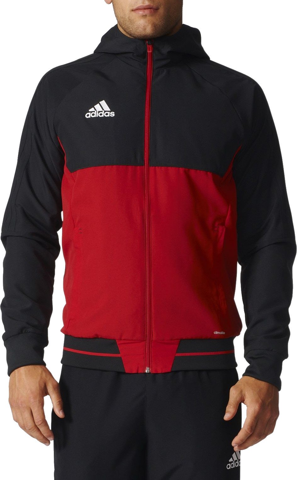 Jacka adidas Performance Jacket Tiro17 Presentation Röd | bq2771, 0